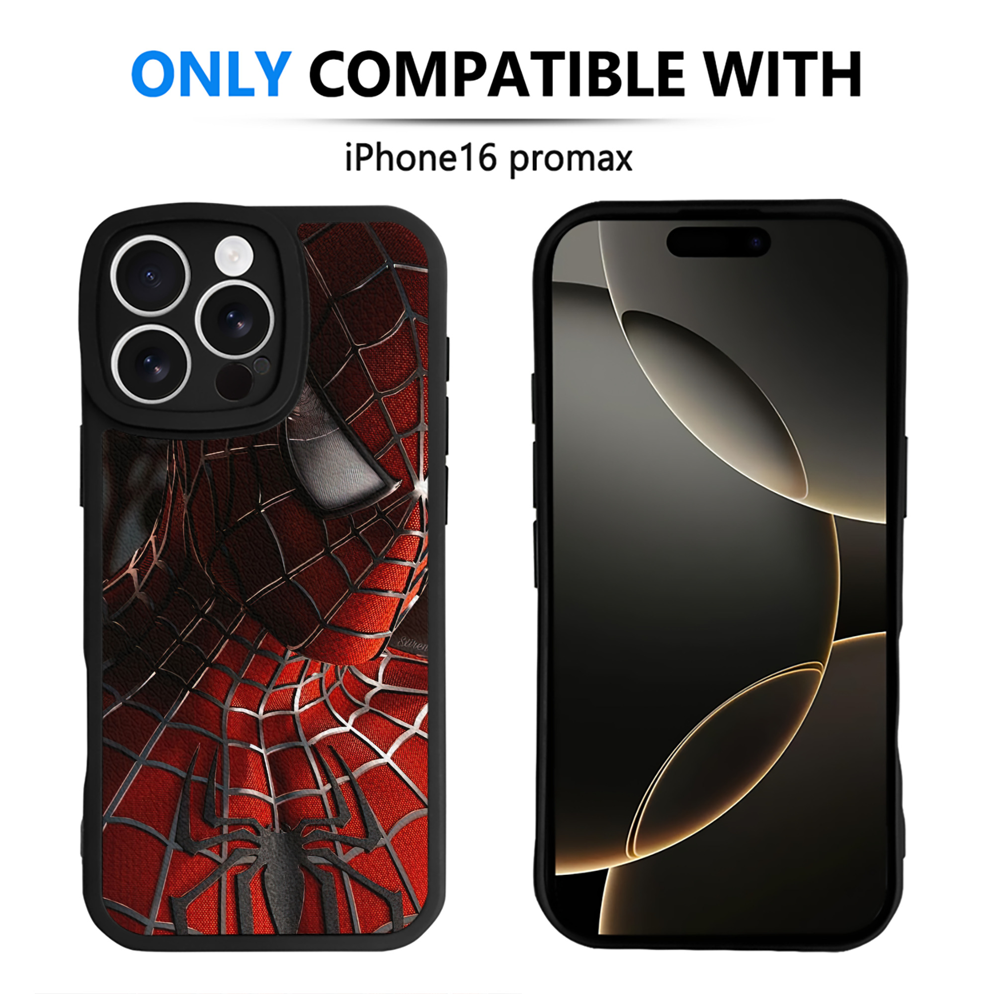 Spider Man スパイダーマン 【iPhone 16シリーズ対応】シリコンスマホケース（レザー調） 材質：シリコン